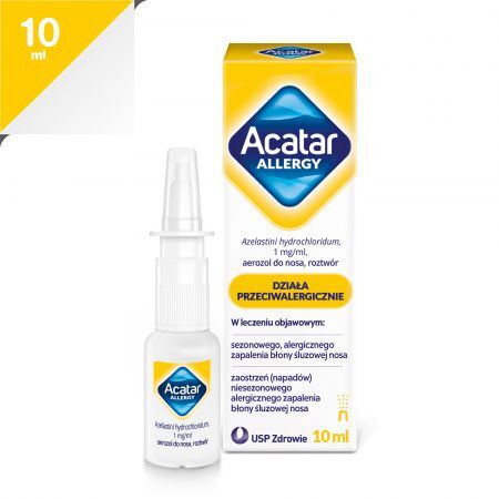 Acatar Allergy aer. 1mg/ml 10ml aer.do nosa, roztwór 1 mg/ml 1 but.a 10ml