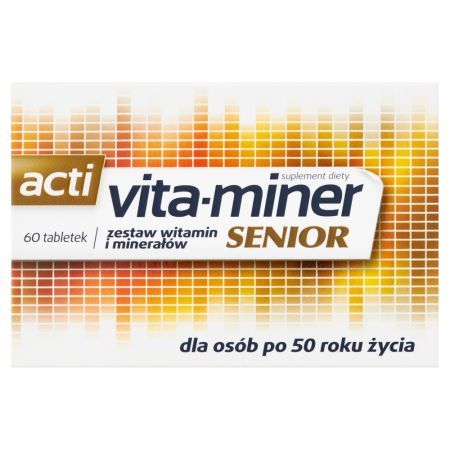 Acti vita-miner Senior Suplement diety 60 sztuk