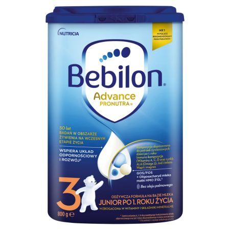 Bebilon 3 Advance Pronutra Junior Mleko modyfikowane po 1. roku życia 800 g