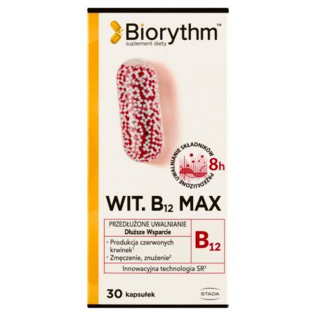 Biorythm Suplement diety witamina B12 max 17 g (30 sztuk)