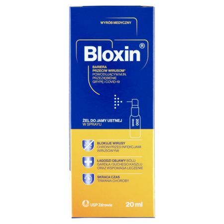 Bloxin Wyrób medyczny żel do jamy ustnej w sprayu 20 ml