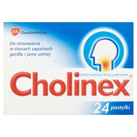 Cholinex 150 mg Pastylki twarde 24 pastylek
