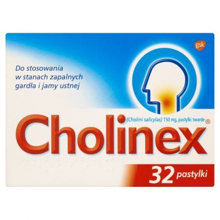 Cholinex 150 mg Pastylki twarde 32 pastylki