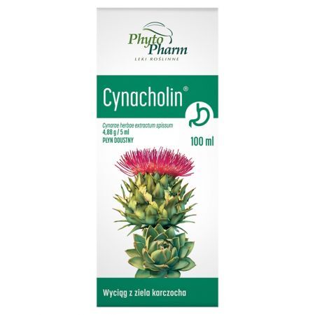 Cynacholin płyn doustny 100 ml Phytopharm płyn doustny - 100 ml