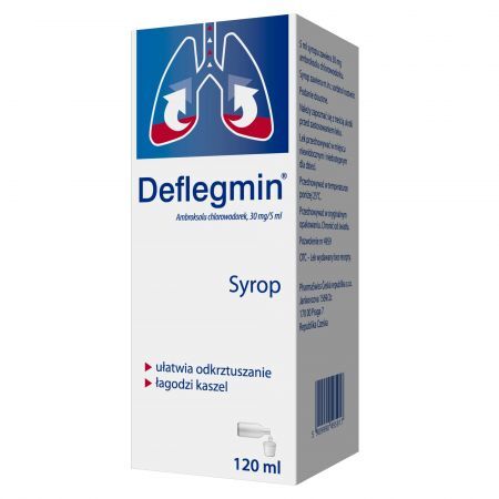 Deflegmin sir. 30mg/5ml  120 ml syrop 0,03 g/5ml 120 ml