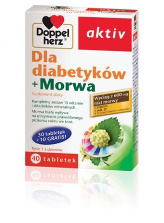 Doppelherz aktiv Dla diabet. + Morwa 30tbl tabl. - 30 tabl.