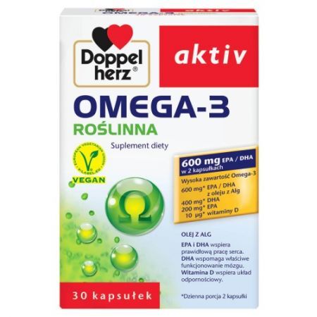Doppelherz aktiv Omega-3 Roślinna 30kaps. kaps. - 30 kaps.