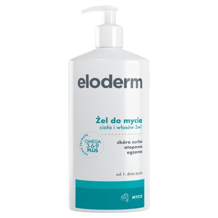 Eloderm Żel do mycia ciała i włosów 2 w 1 400 ml