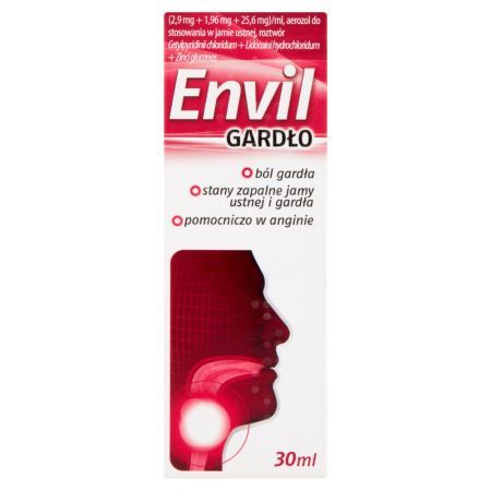Envil Gardło Aerozol do stosowania w jamie ustnej 30 ml