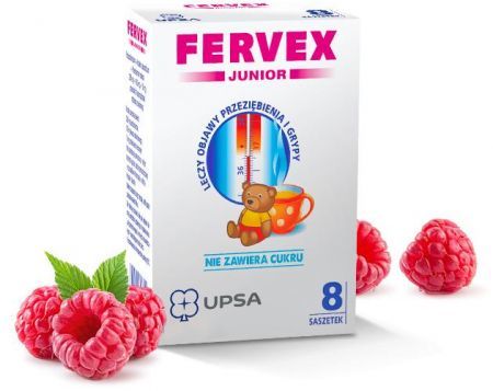 Fervex Junior gran.do p.syr. 8 szt.
