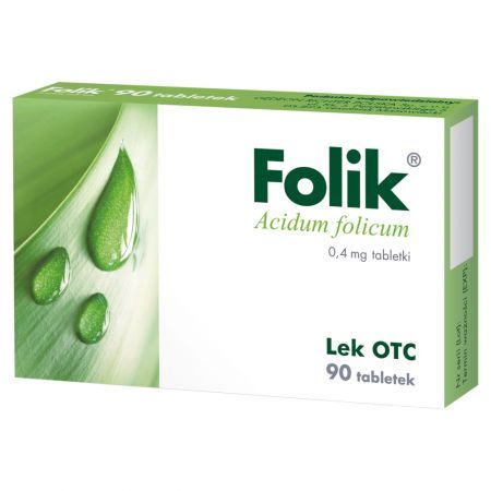 Folik 0,4 mg Tabletki 90 sztuk