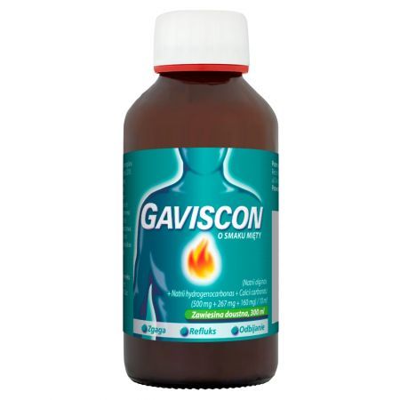 Gaviscon Zawiesina doustna o smaku mięty 300 ml