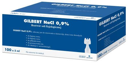 Gilbert NaCl 0.9% x 100 amp.