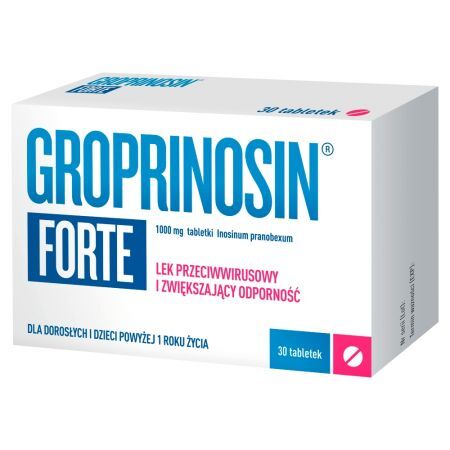 Groprinosin Forte 1 g 30 tabl. tabl. 1 g 30 tabl.
