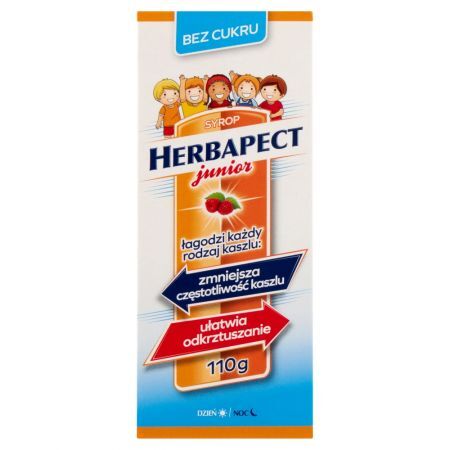 Herbapect Junior Syrop bez cukru dzień noc 110 g