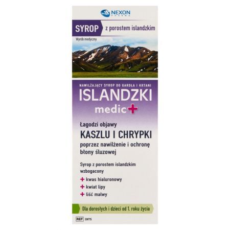 Islandzki medic+ Wyrób medyczny syrop z porostem islandzkim 125 ml