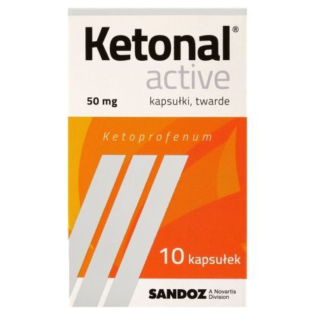 Ketonal Active 50 mg Kapsułki twarde 10 sztuk