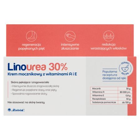 LINOUREA 30% Krem mocznikowy z Wit. A+E kr - - 50 g