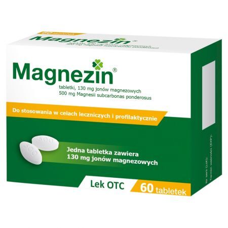 Magnezin 130 mg 500 mg Tabletki 60 sztuk