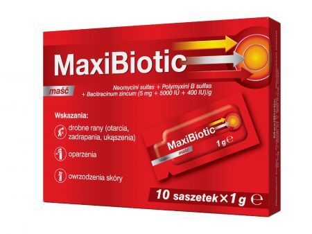 Maxibiotic maść x10 saszetka