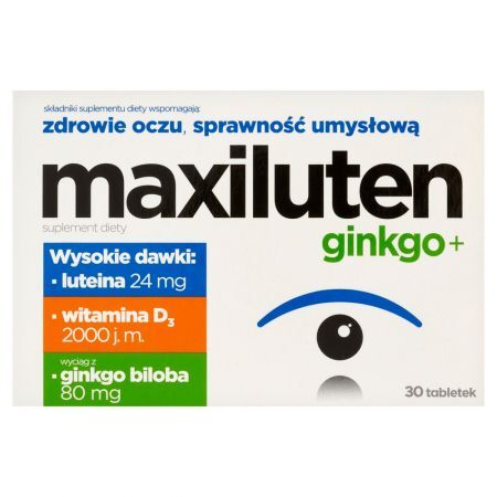 Maxiluten ginkgo+ Suplement diety 30 sztuk