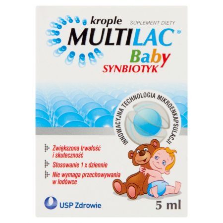 Multilac Baby Synbiotyk Suplement diety krople 5 ml