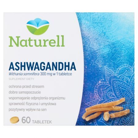 Naturell Ashwagandha Suplement diety 60 sztuk