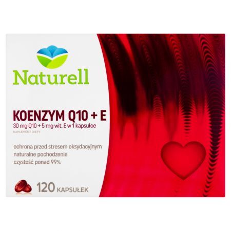 Naturell Koenzym Q10 + E Suplement diety 120 kapsułek