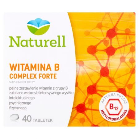 Naturell Witamina B Complex Forte Suplement diety 40 sztuk