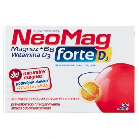 NeoMag forte D3 Suplement diety 50 sztuk