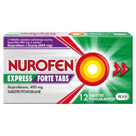 Nurofen Express Forte Tabs Tabletki powlekane 12 sztuk