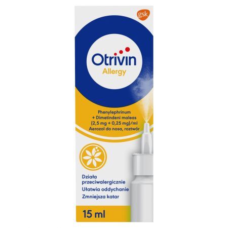 Otrivin Allergy 2,5 mg + 0,25 mg Aerozol do nosa 15 ml
