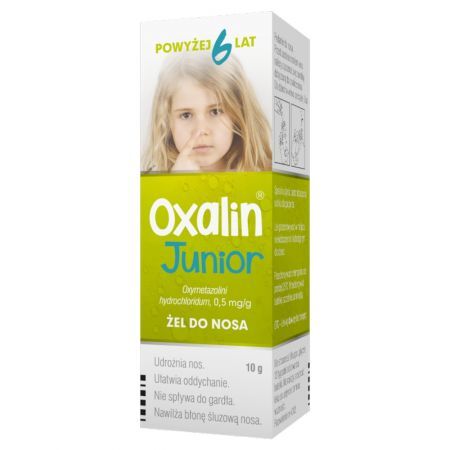 Oxalin Junior 0,05% żel do nosa 0,5 mg/g butelka 10g z dozownikiem