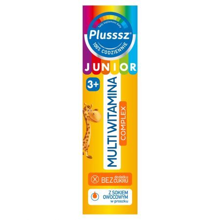 Plusssz Junior Suplement diety multiwitamina complex 80 g (20 x 4 g)