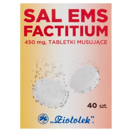 Sal Ems Factitium Tabletki musujące 450 mg 40 sztuk