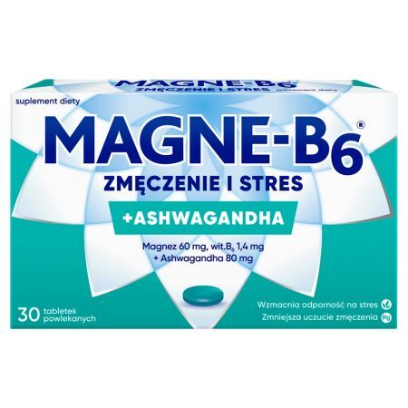 Sanofi Magne-B₆ Suplement diety zmęczenie i stres 25,26 g (30 sztuk)