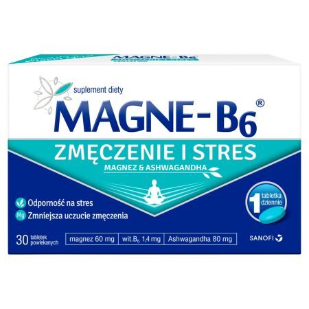 Sanofi Magne-B6 Zmęczenie i stres Suplement diety 25,26 g (30 sztuk)