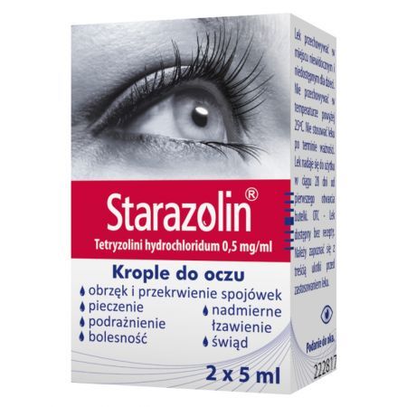 Starazolin krople do oczu 0,5 mg/ml 5 ml x 2