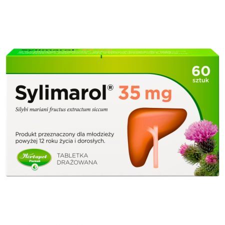 Sylimarol 35 mg Tabletki drażowane 60 sztuk