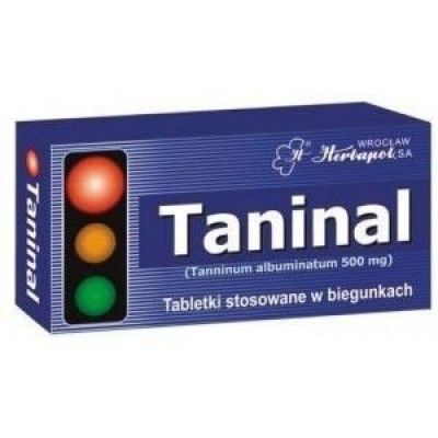 Taninal (Tanninum albuminatum) tabl. 0.5g 20 szt.