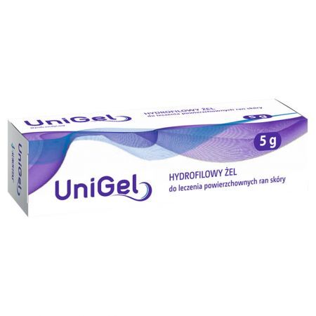UniGel Apotex Hydrofilowy żel do leczenia powierzchownych ran skóry 5 g