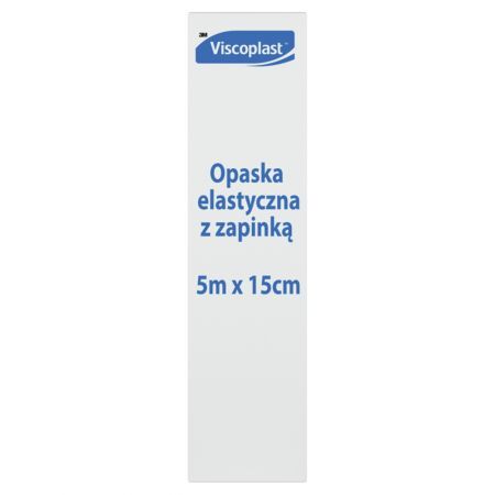 Viscoplast Opaska elastyczna z zapinką 5 m x 15 cm