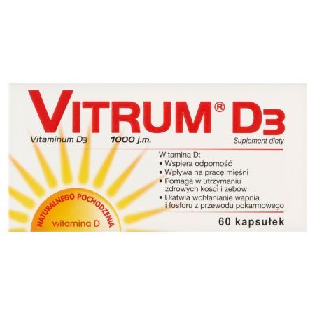 Vitrum Suplement diety D₃ 1000 j.m. 60 sztuk