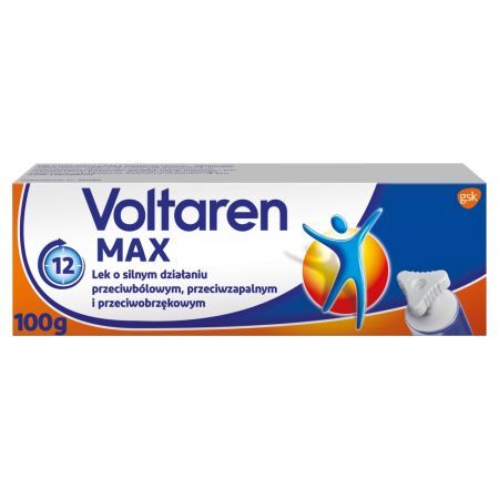 Voltaren Max 23,2 mg/g Lek przeciwbólowy przeciwzapalny i przeciwobrzękowy 100 g