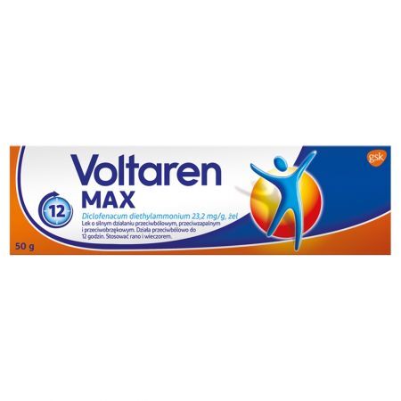 Voltaren Max Lek przeciwbólowy przeciwzapalny i przeciwobrzękowy 50 g