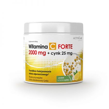 Witamina C 2000 mg + Cynk 25 mg a 500g Activ LAB