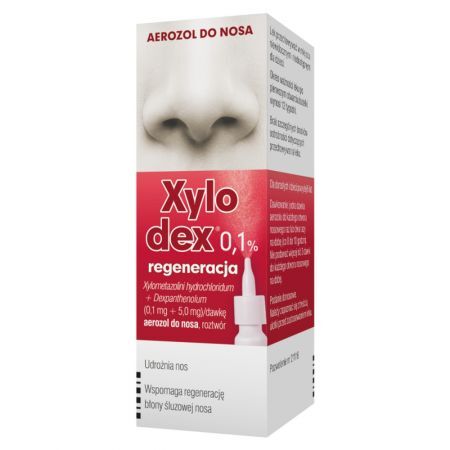 Xylodex Regeneracja spray do nosa 1 mg/50 mg 10 ml