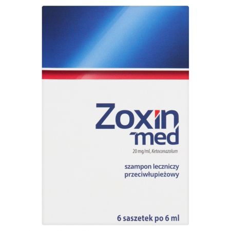 Zoxin-med Szampon leczniczy przeciwłupieżowy 6 x 6 ml